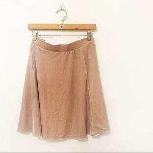 Faux suede skirt